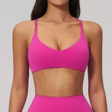 Sutiã Esportivo Feminino JUREN, Top Push Up para Fitness, Sutiã de Yoga de Verão, Tops Esportivos Femininos, Top Respirá