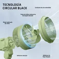 Ventilador com Base Resistente, Circulação 180°110v/220v Ventos Fortes(A)