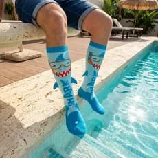 Meia Cano Alto Masculina 3D Diversas Estampas Confortável Divertida Macia Uso Diário Estilosa