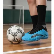 Tenis de Futsal Chuteira Masculino Costurada Reforçada Promoção Botinha Cano Alto