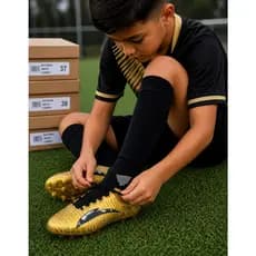 Chuteira Campo Infantil Menino Campo Travas Alta Performance Qualidade e Conforto