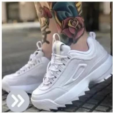 Tênis Disruptorll Branco Casual Masculino E Feminino Academia!!!