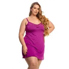Camisola Plus Size Conforto Noite | Alça Larga Reforçada com Regulagem | Tecido Macio Pronta Entrega