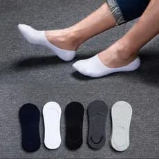 Kit Meia Sapatilha Invisível Unissex Masculina e Feminina com Silicone Antiderrapante 36 ao 44