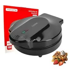 Máquina De Fazer Waffle Panqueca Elétrica Waffleira 1000w