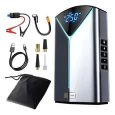 Auxiliar De Partida  Compressor De Ar Portátil C/ Power Bank