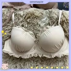 Feminino seios pequenos olhar sutiã grande com anel de aço suporte superior temperamento feminino seios pequenos sutiã g