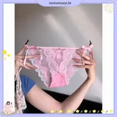 Leopardo impressão puro desejo renda guarnição meninas calcinha cinta fina arco Jacquard gaze confortável respirável alt