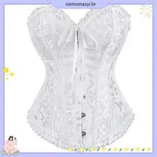 Espartilhos Para Mulheres Corpete Feminino Corset Cintura Foral Renascentista Plus Size Roxo Vermelho Verde Azul Preto