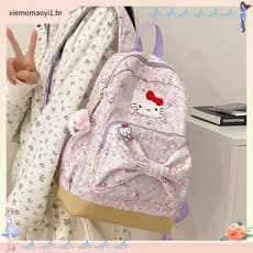Japonês caseiro doce bonito orelhas de arco de alto valor grande capacidade júnior classe do ensino médio mochila escola