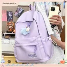 Mochila japonesa feminina versão coreana estudantes universitários estudantes do ensino médio Campus simples All-Match m