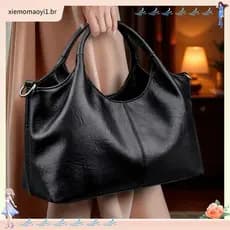 Venda quente bolsa de couro macio de grande capacidade 2025 novo estilo Retro moda feminina bolsa de ombro saco do mensa
