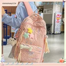 Mochila leve e elegante para estudantes do ensino médio