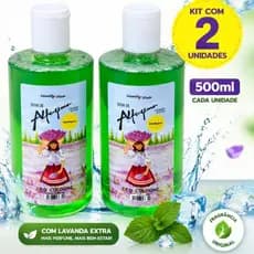 Deo Colonia de Alfazema Seiva kit com 2 unidades  de 500 ml Alfazema