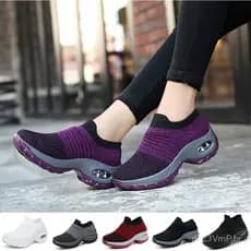 Sapatos ao ar livre da moda feminina e sapatos casuais respiráveis ​​e respiráveis