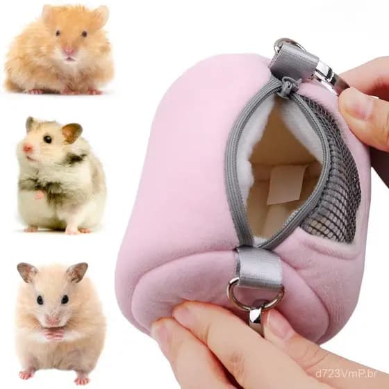 CHENGDEBR Hamster Carrier Portátil Cobaia Ouriço Malha Quente Pequena Bolsa Transportadora Para Animais De Estimação