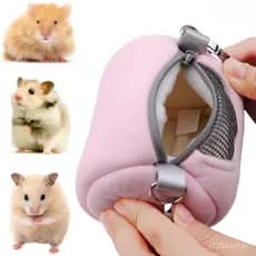 CHENGDEBR Hamster Carrier Portátil Cobaia Ouriço Malha Quente Pequena Bolsa Transportadora Para Animais De Estimação