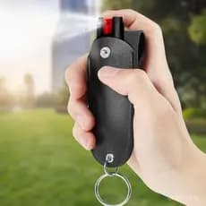 3/2 /1Pçs Bolsa De Spray De Pimenta Mini Portátil Coldre Couro Do Plutônio Superior Aleta Protetor