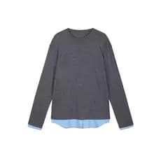9-10 camiseta feminina primavera outono novo produto solto mais magro olhar camisola de manga comprida malhas ponto