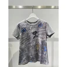 Camiseta 5-15 feminina verão novo estilo Casual All-Match impressão dos desenhos animados magro ajuste mais magro olhar