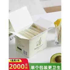 Palitos de dente Premium 2.000 peças, pacote pequeno independente único, transparente, hotel, restaurante, descartável,