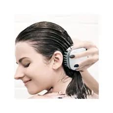 Novo estilo de Silicone massagem shampoo escova limpeza do couro cabeludo escova massagem ativa multifuncional almofada