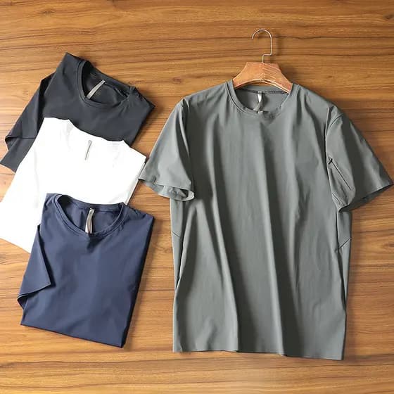 Sensação legal de alta elasticidade!Zíper laminado!Verão masculino cidade esportes ao ar livre Casual de secagem rápida