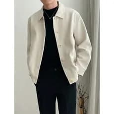Primavera outono novo estilo masculino Casual damasco lapela jaqueta solta versão coreana na moda curto perfil jaqueta t