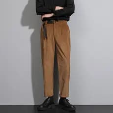 Luz estilo maduro roupas masculinas combinando Martin botas calças primavera outono café cor vintage estilo japonês maca