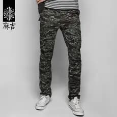 Maji camuflagem calças masculinas calças magras soltas outono calças casuais na moda calças esportivas calças compridas