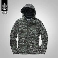 Match Maji camuflagem acolchoada jaqueta masculina engrossado curto jaqueta de inverno com capuz acolchoado jaqueta na m
