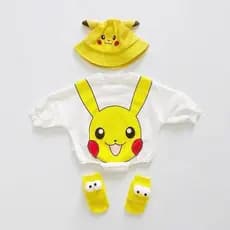 Bebê primavera outono influenciador bebê macacão triangular de uma peça bonito dos desenhos animados roupas de outono mê