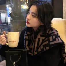 2025 novo estilo inverno High-End sentido cachecol feminino imitação de caxemira All-Match xale outono versão coreana en