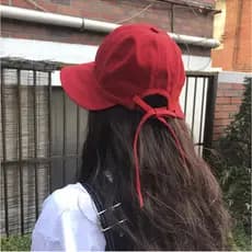 Coreia coreia ins chapéu de sol pequeno capuz vermelho feminino bacia chapéu primavera verão na moda estilo japonês lite