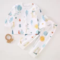 Bebê dividir roupas do bebê meninos meninas crianças roupas de outono calças compridas terno classe a puro algodão prima