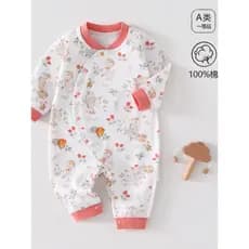 Estilo chinês roupas para recém-nascidos algodão puro classe a macacão de bebê primavera outono macacão de bebê 1 ano de