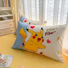 Pikachu Cartoon puro algodão fronha única crianças fronha 48x74cm único estudante algodão fronha