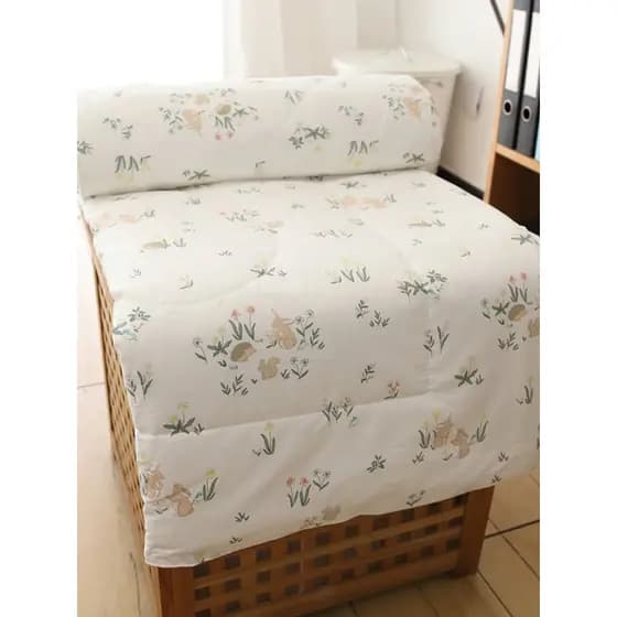 Colcha de verão de algodão coelho da selva Colcha de ar condicionado Colcha fresca de verão Colcha fina de algodão puro
