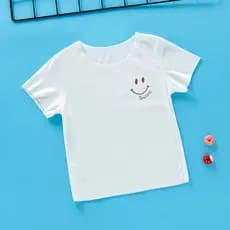 Bebê de manga curta camiseta do bebê Casual corte Modal sem costura topo 0-2 anos de idade masculino feminino bebê verão