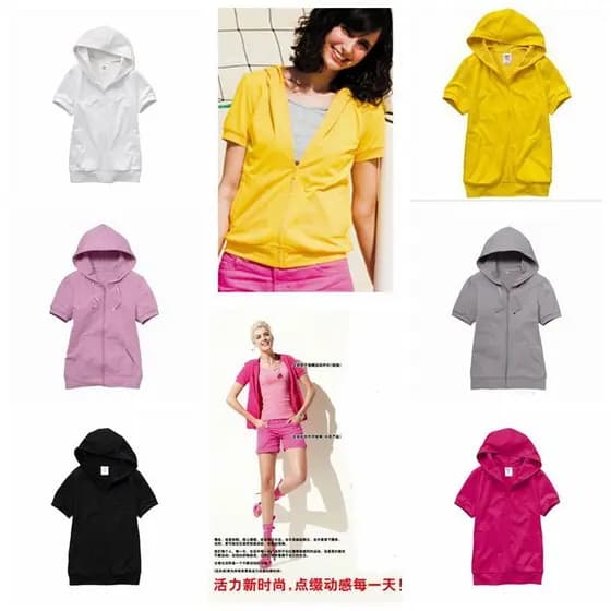 Japonês único feminino gelo seda algodão de manga curta com capuz camiseta de algodão de secagem rápida moletom pijama c
