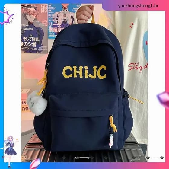 Ins Schoolbag Junior High School Estudantes Universitários Japonês de Grande Capacidade Casual Junior High School St