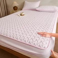 Lençol de algodão lavado, peça única, acolchoado, tipo colcha, lençol, conjunto de três peças, capa de cama com tudo inc