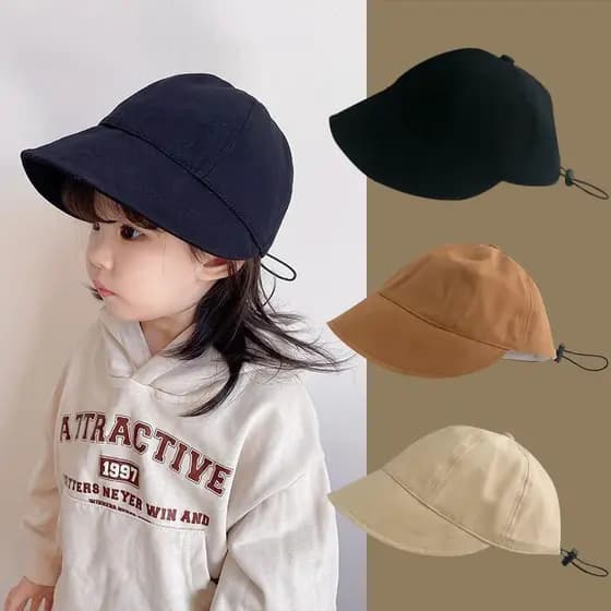 Japão preferido protetor solar chapéu do bebê primavera outono estilo fino meninos meninas verão crianças pára-sol pico