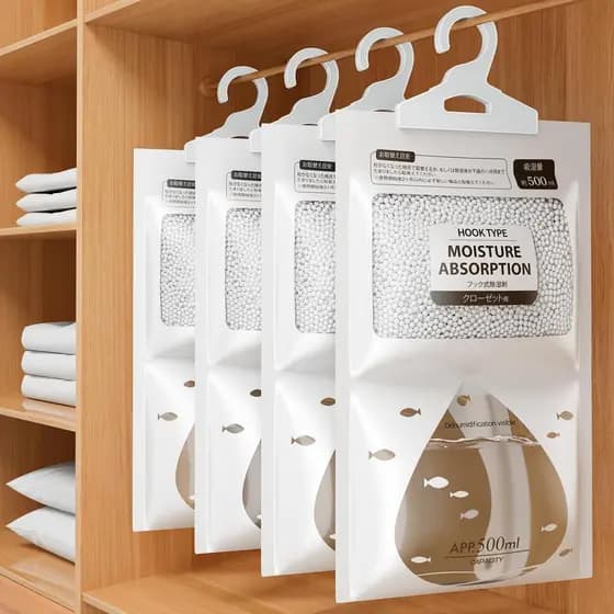 Saco de desumidificação japonês Muji dessecante à prova de umidade saco à prova de molde pendurado dormitório de guarda-