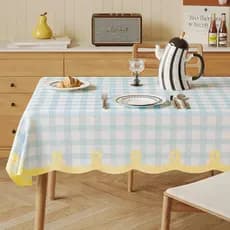Japão preferido estilo creme Drape sentimento quadrado toalha de mesa de café à prova dwaterproof água Oilproof couro at