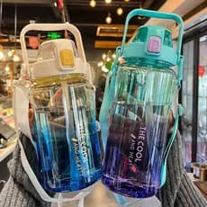 Japão Seiko qualidade grande capacidade 2.000ml copo de água resistente a altas temperaturas copo de palha de plástico c