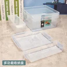 Caixa de armazenamento de plástico transparente retangular cozinha frutas vegetais caixa de armazenamento jardim de infâ