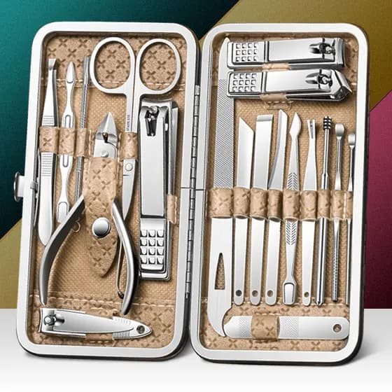Conjunto completo de cortador de unhas, conjunto completo de cortador de unhas, caixa Diagonal, ferramenta de Pedicure,