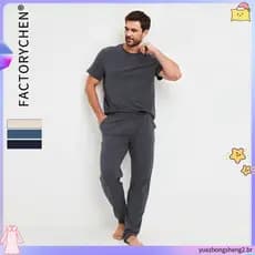 Homens E # 39 ; s Short Paj amas Em Tecido De Malha Chamado
