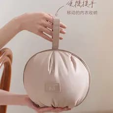 Bolsa de viagem esférica para guardar roupas íntimas, meias e calcinhas, leve, portátil, reforçada, à prova d'água, para